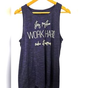 Apt 9 Women's Navy Graphic Tank Top Size XXL